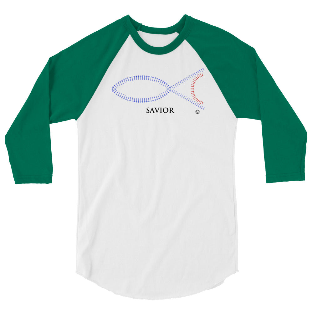 Savior Men's 3/4 Sleeve Raglan Shirt