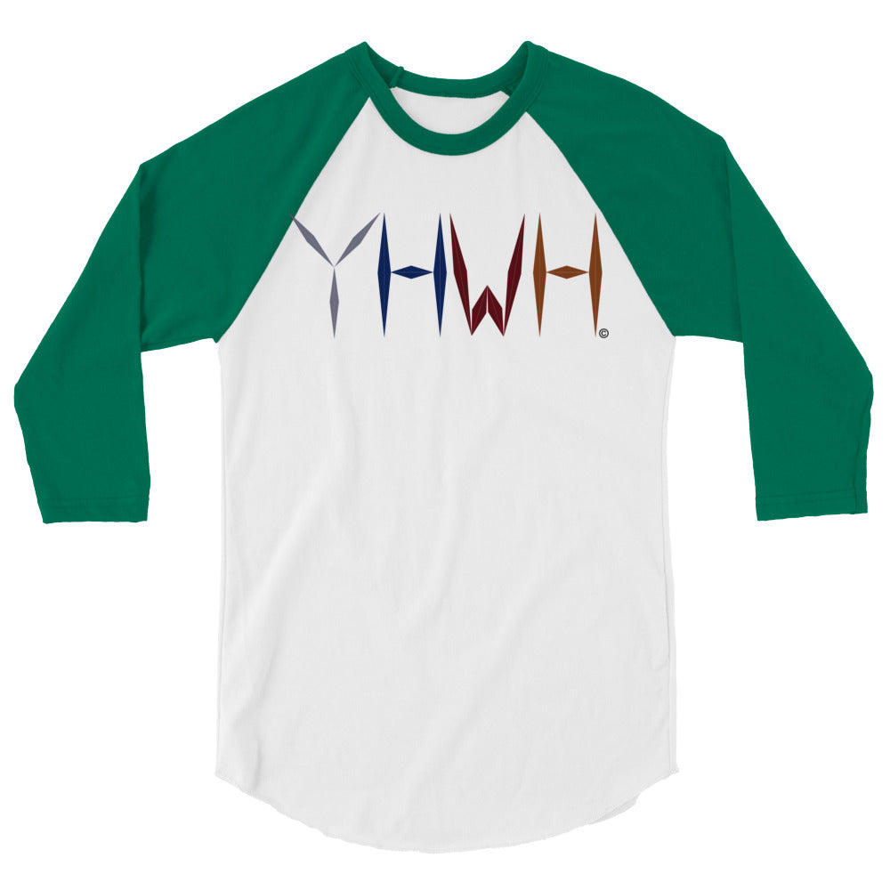 YHWH Men's 3/4 Sleeve Raglan Shirt