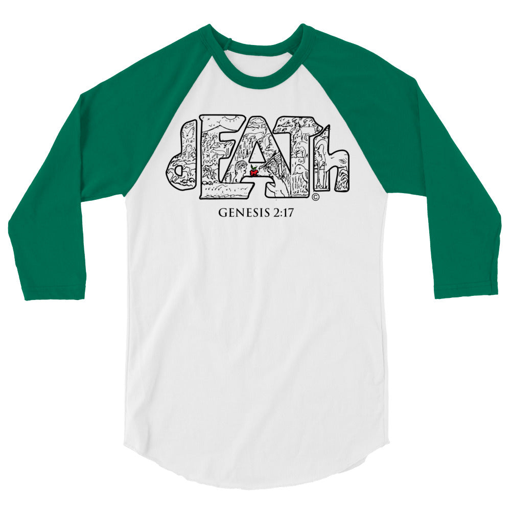 Death Men's 3/4 Sleeve Raglan Shirt