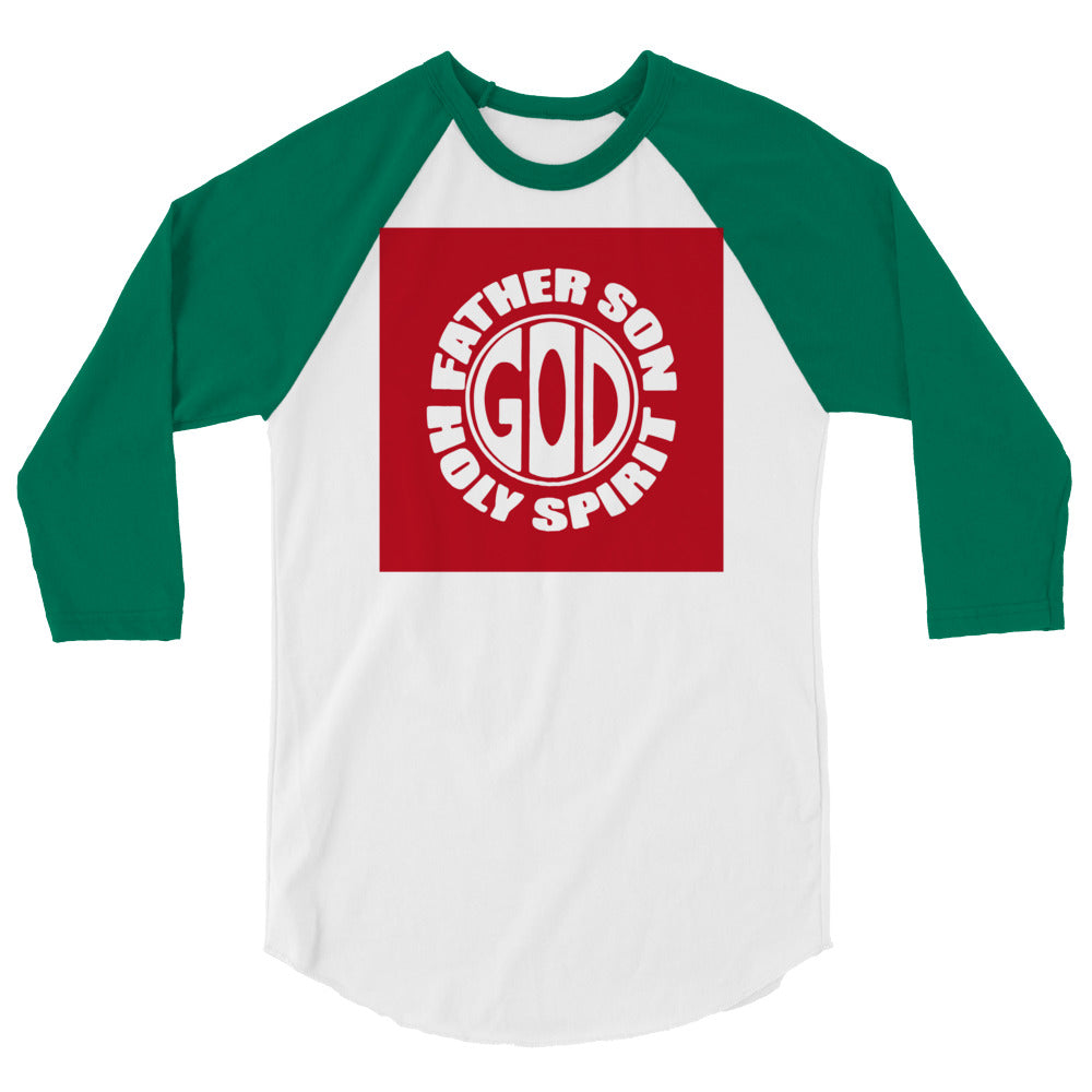 God Men's 3/4 Sleeve Raglan Shirt