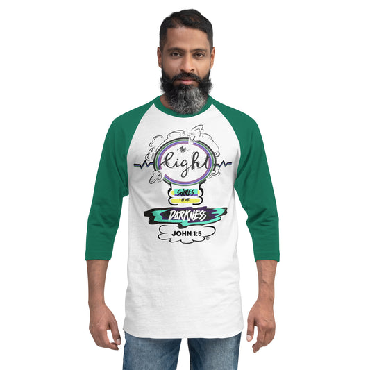 Light in the Darkness 3/4 Sleeve Raglan Shirt