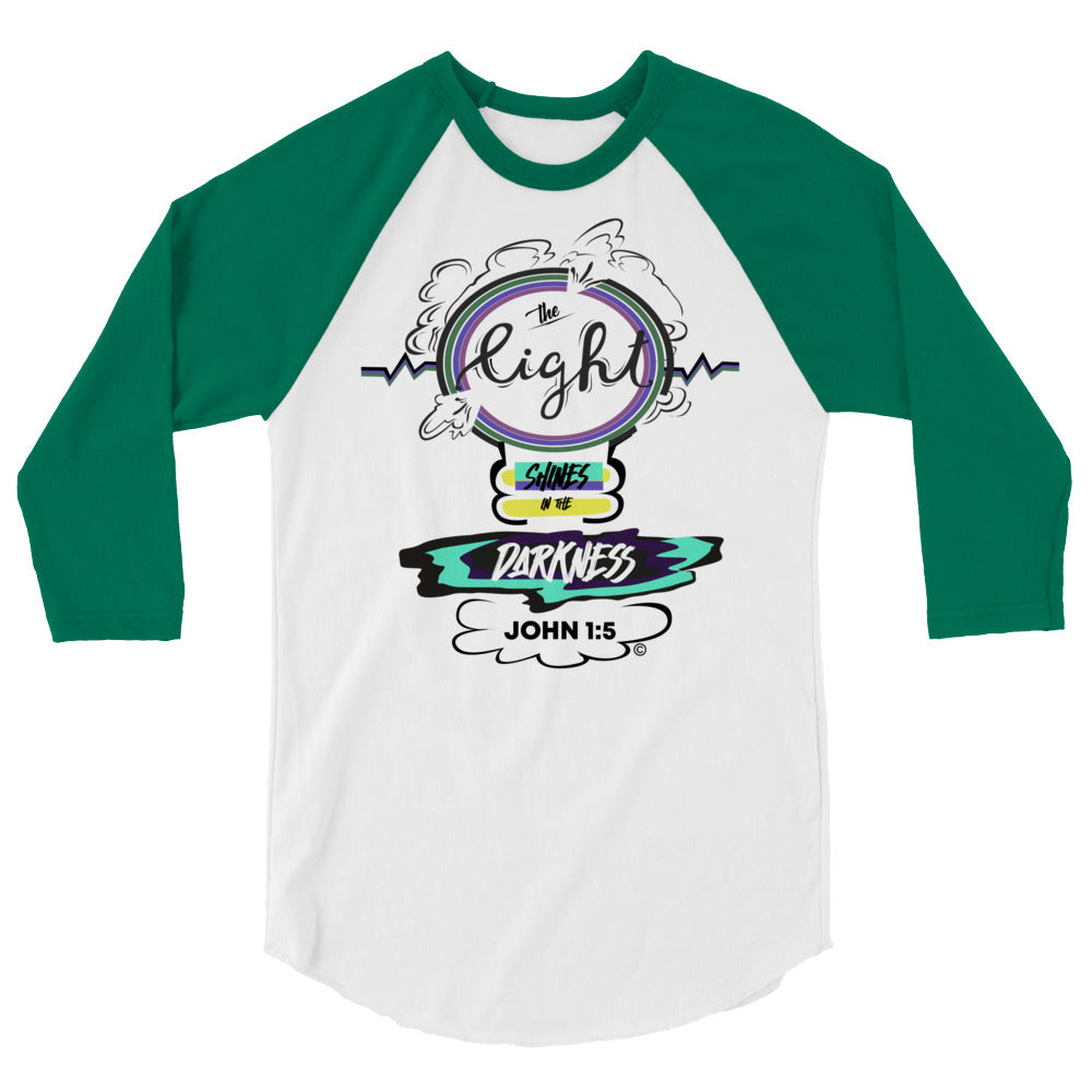 Light in the Darkness 3/4 Sleeve Raglan Shirt