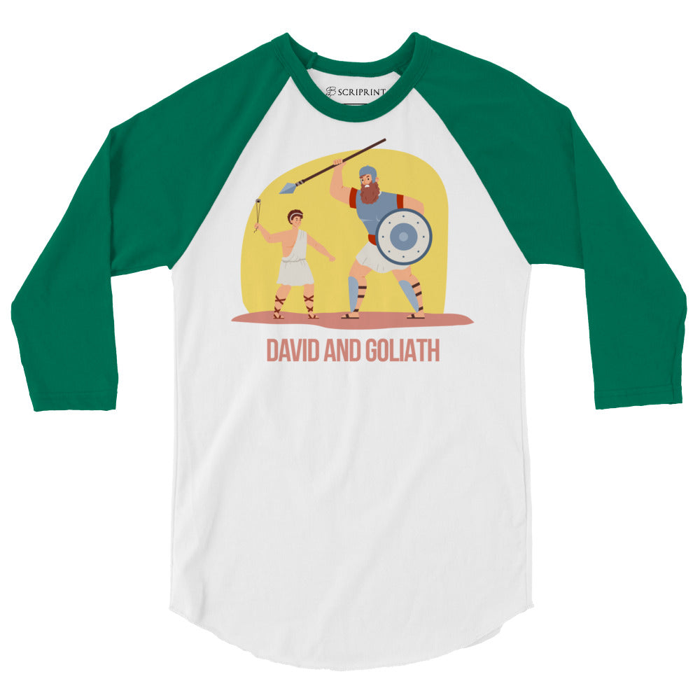 David and Goliath Men's 3/4 Sleeve Raglan Shirt