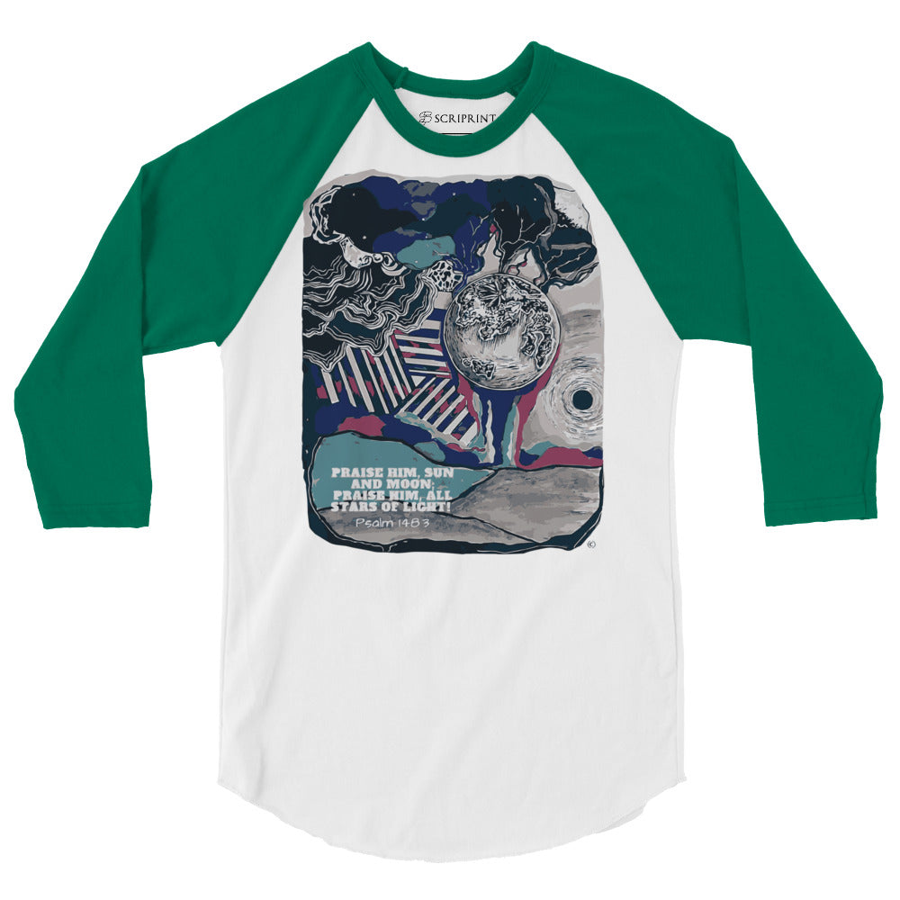 Praise Him Men's 3/4 Sleeve Raglan Shirt