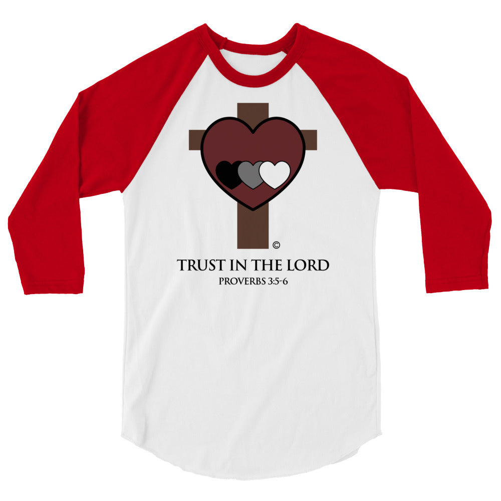 Trust in the Lord Men's 3/4 Sleeve Raglan Shirt
