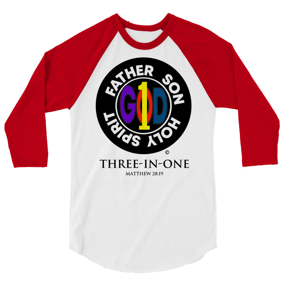 Three in One Men's 3/4 Sleeve Raglan Shirt