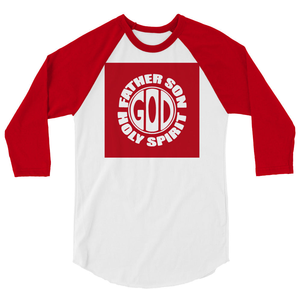 God Men's 3/4 Sleeve Raglan Shirt