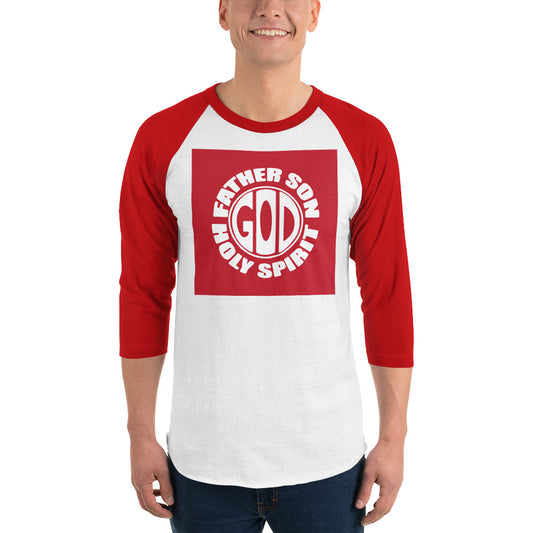 God Men's 3/4 Sleeve Raglan Shirt
