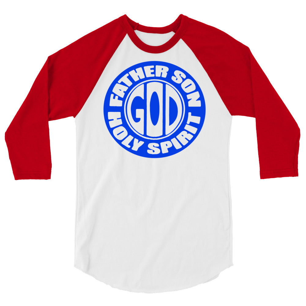 Father Son Holy Spirit Men's 3/4 Sleeve Raglan Shirt
