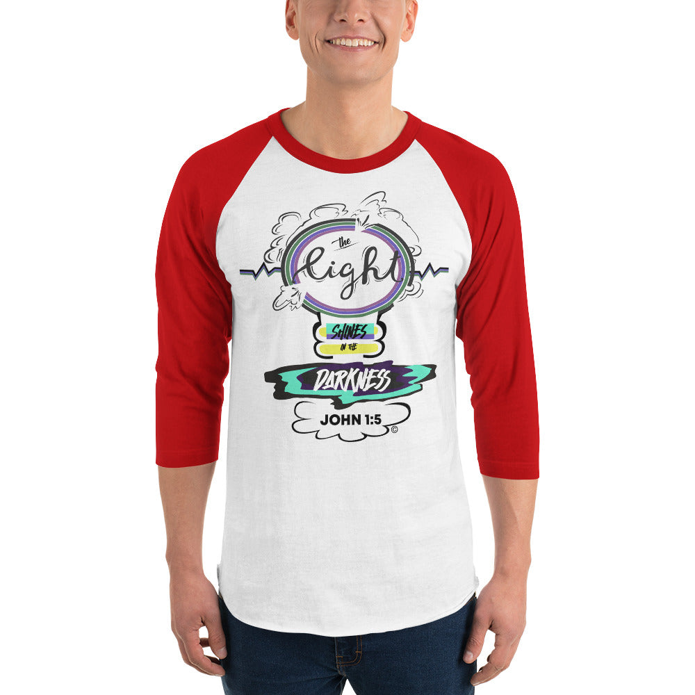Light in the Darkness 3/4 Sleeve Raglan Shirt