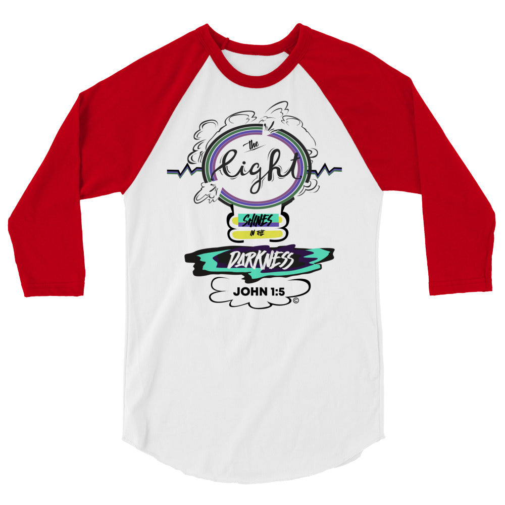 Light in the Darkness 3/4 Sleeve Raglan Shirt