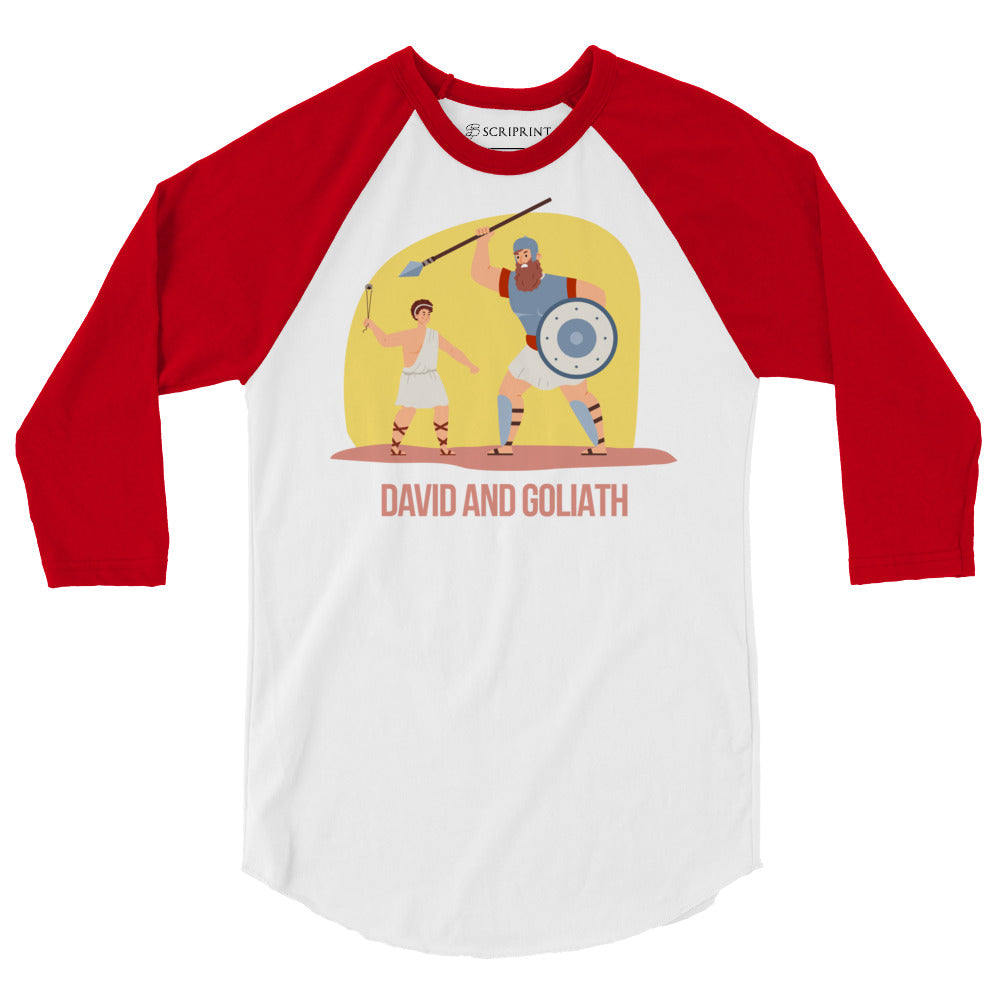 David and Goliath Men's 3/4 Sleeve Raglan Shirt