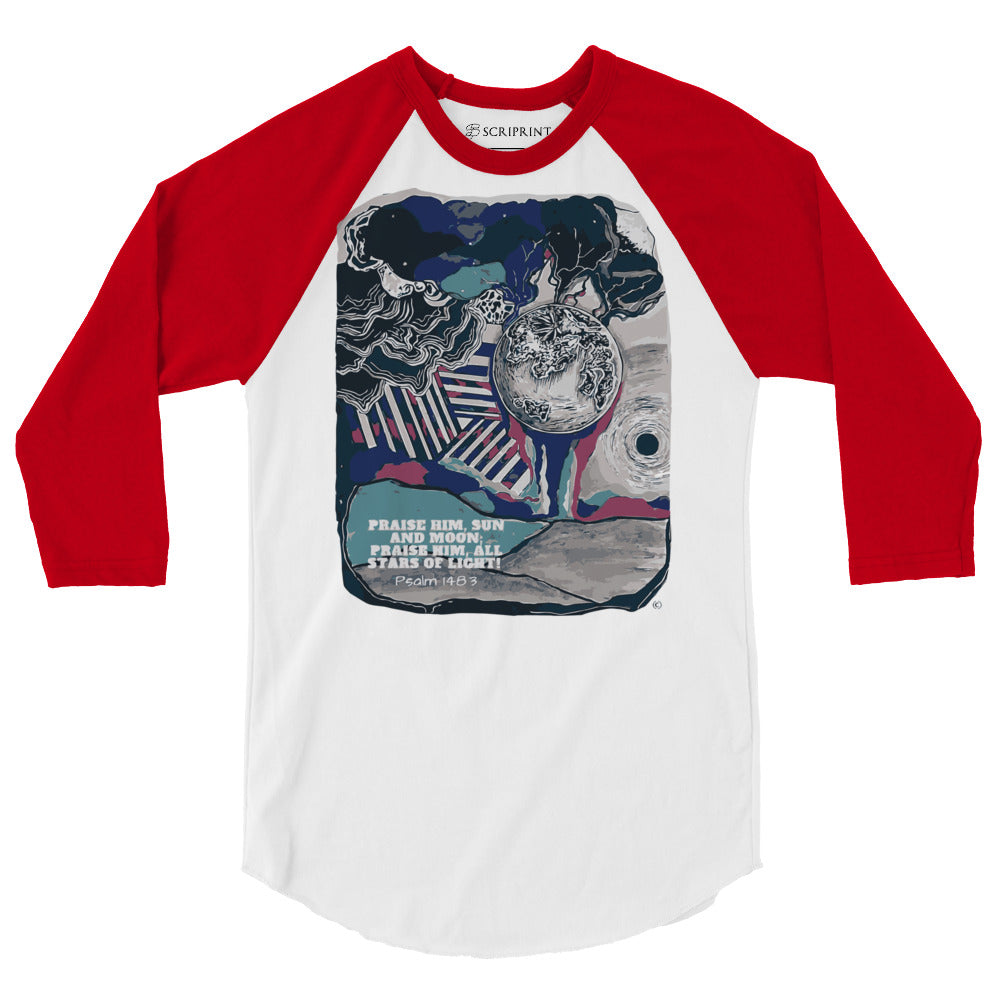 Praise Him Men's 3/4 Sleeve Raglan Shirt