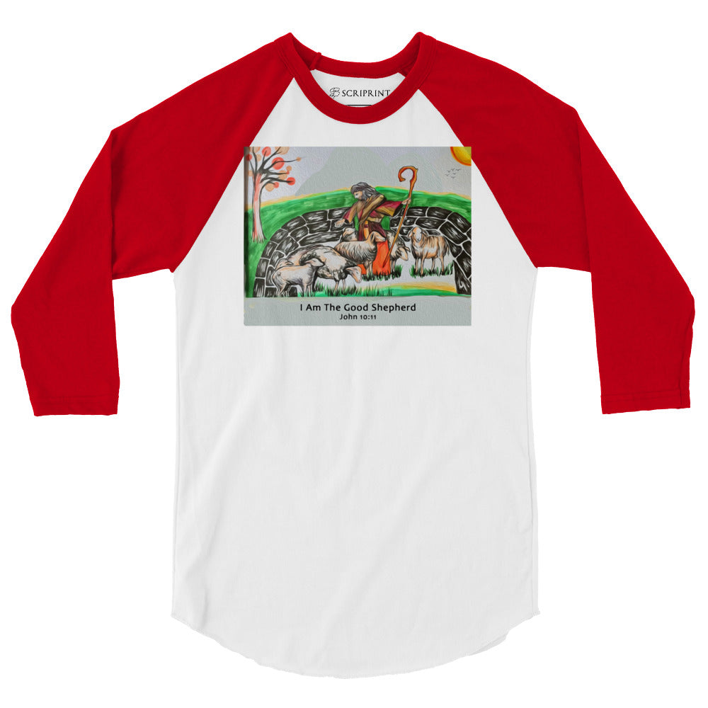 Good Shepherd Men's 3/4 Sleeve Raglan Shirt
