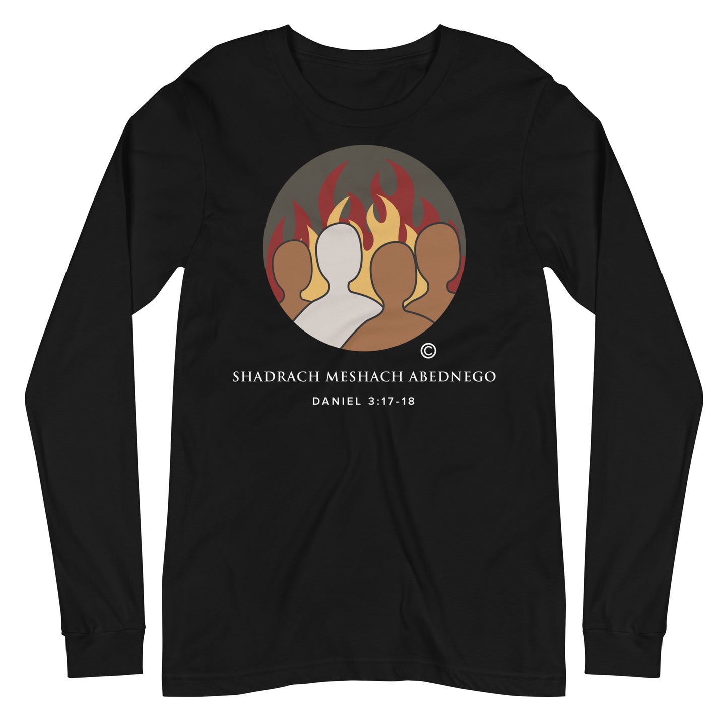 Daniel 3:17-18 Dark-Colored Women Long Sleeve Tee