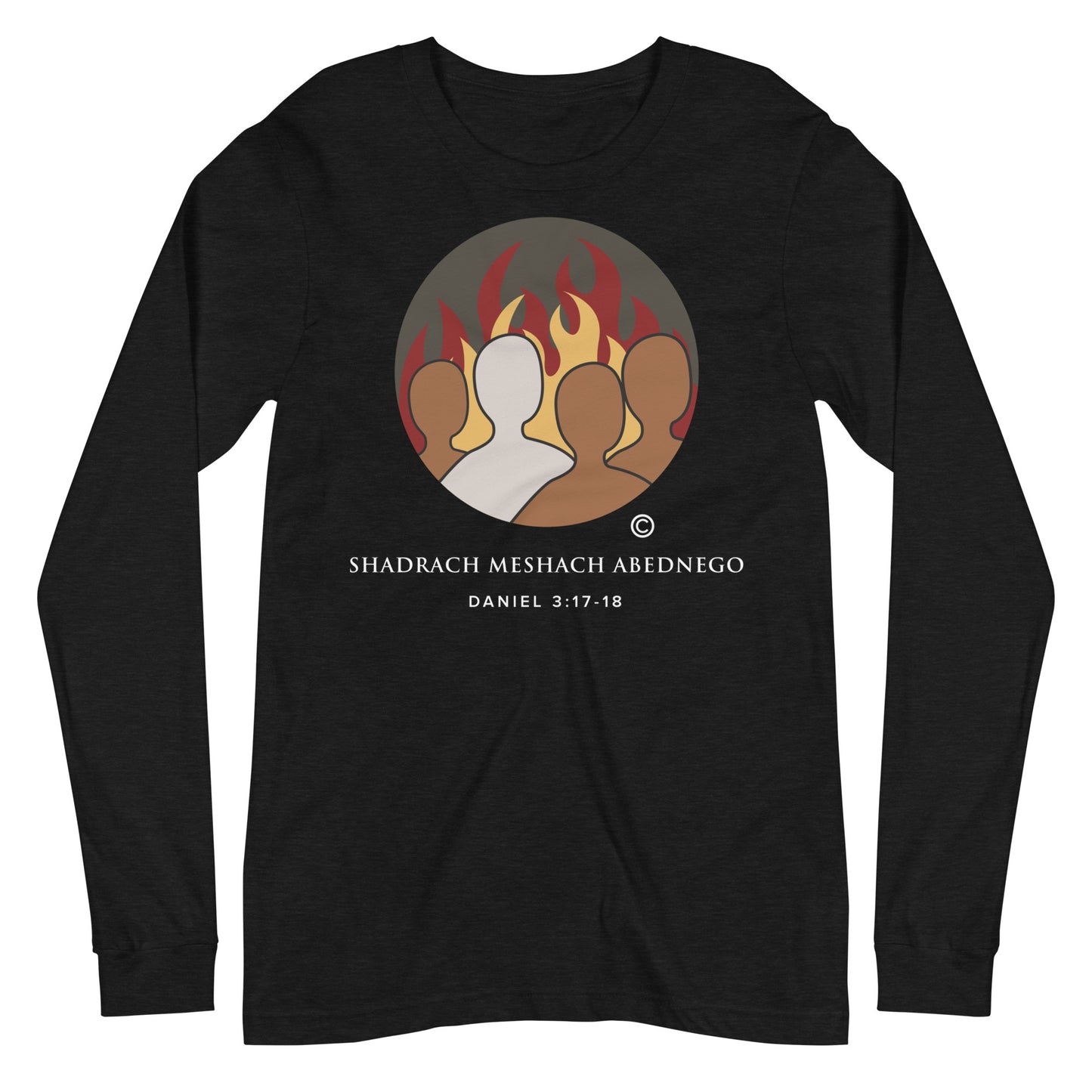 Daniel 3:17-18 Dark-Colored Women Long Sleeve Tee