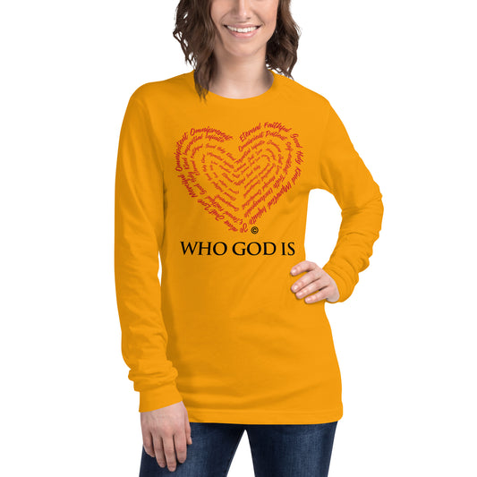 Who God Is Women's Long Sleeve Tee