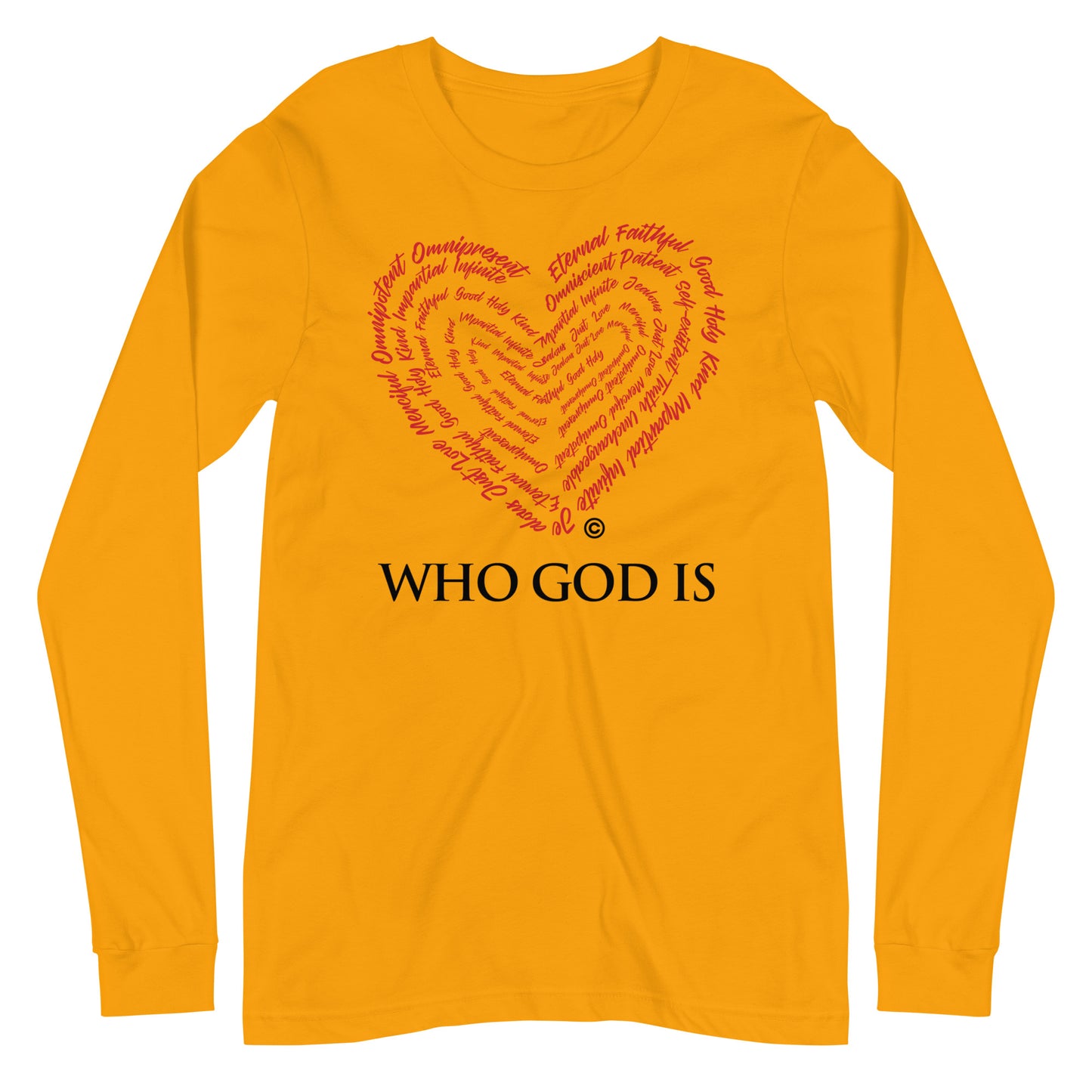 Who God Is Women's Long Sleeve Tee
