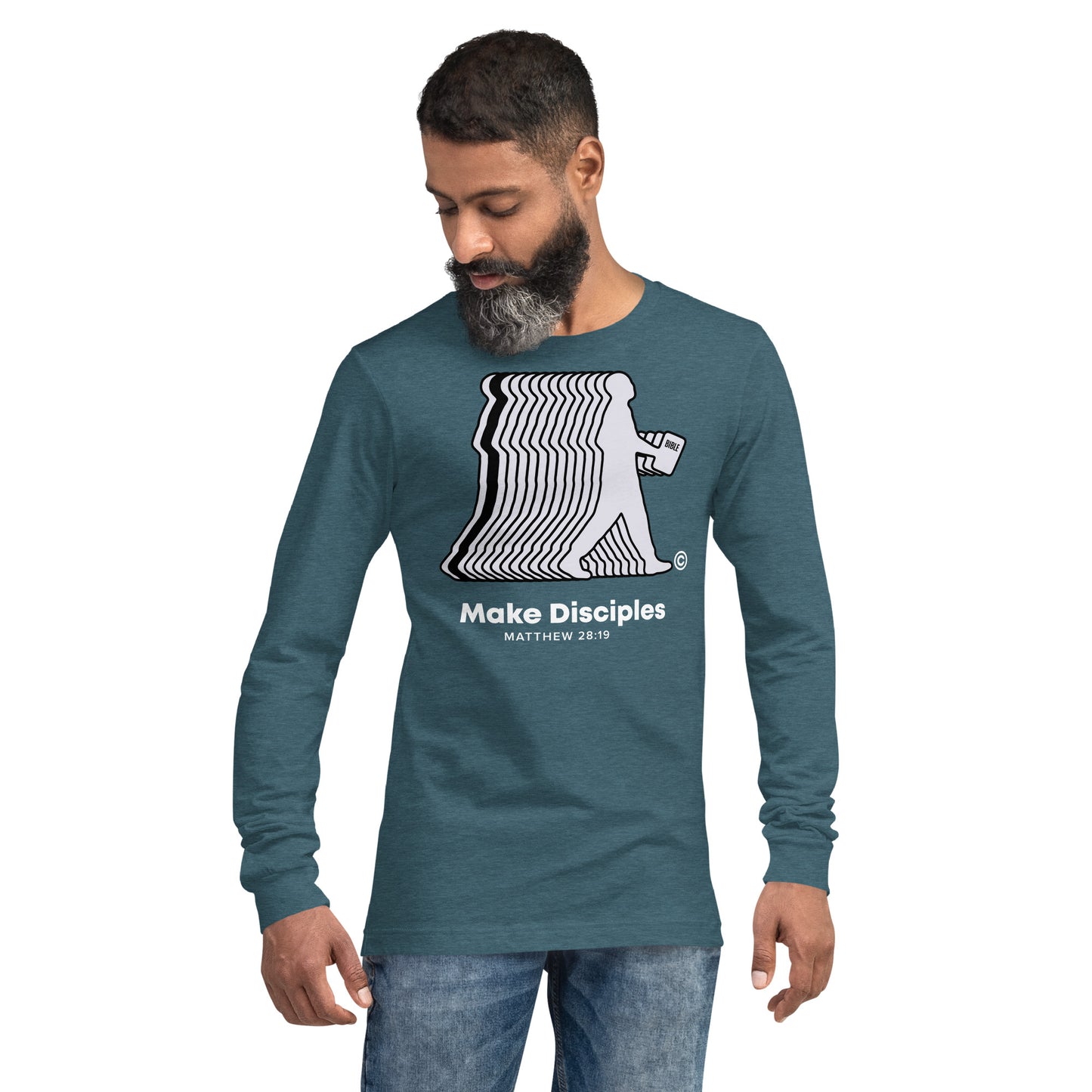 Make Disciples Dark-Colored Women's Long Sleeve Tee