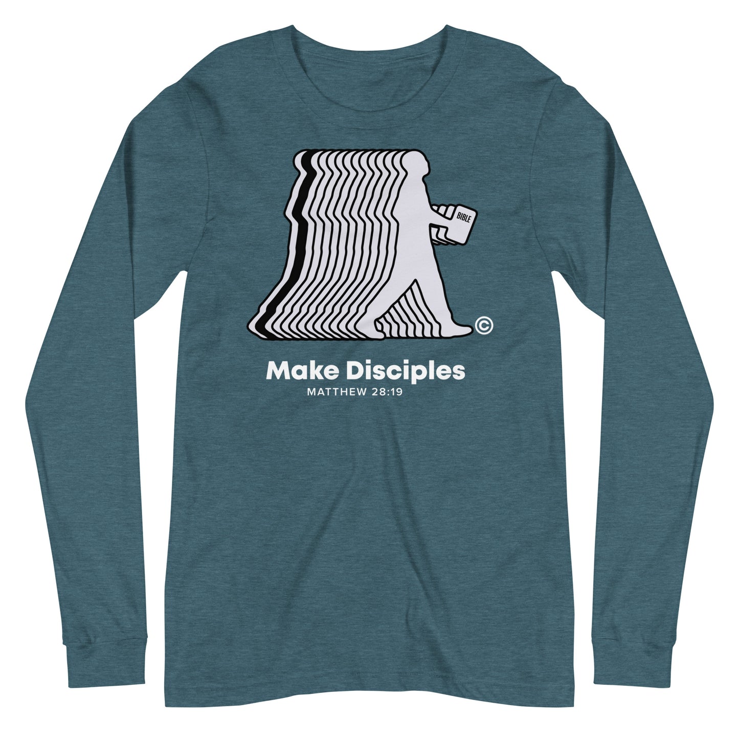 Make Disciples Dark-Colored Women's Long Sleeve Tee