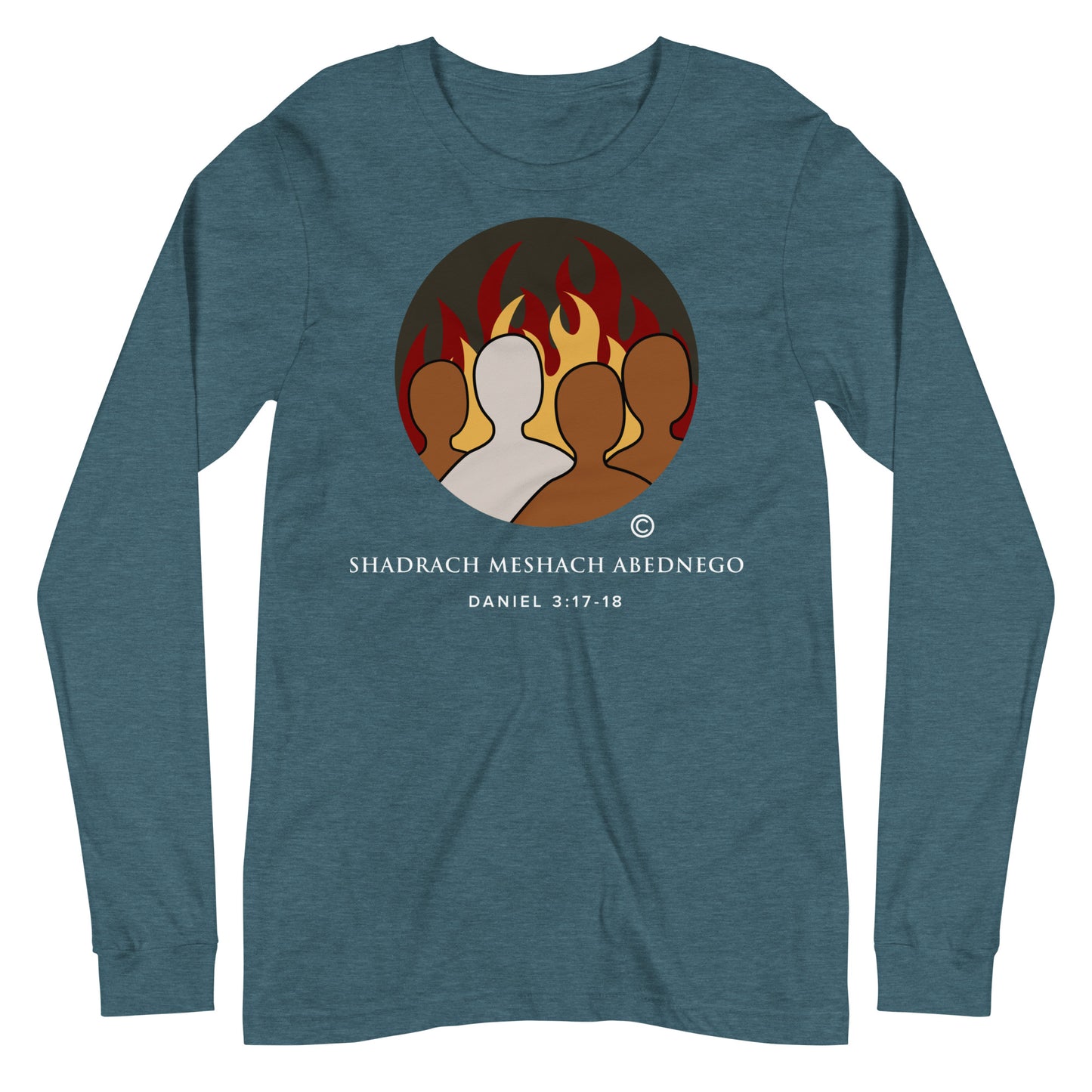 Daniel 3:17-18 Dark-Colored Women Long Sleeve Tee