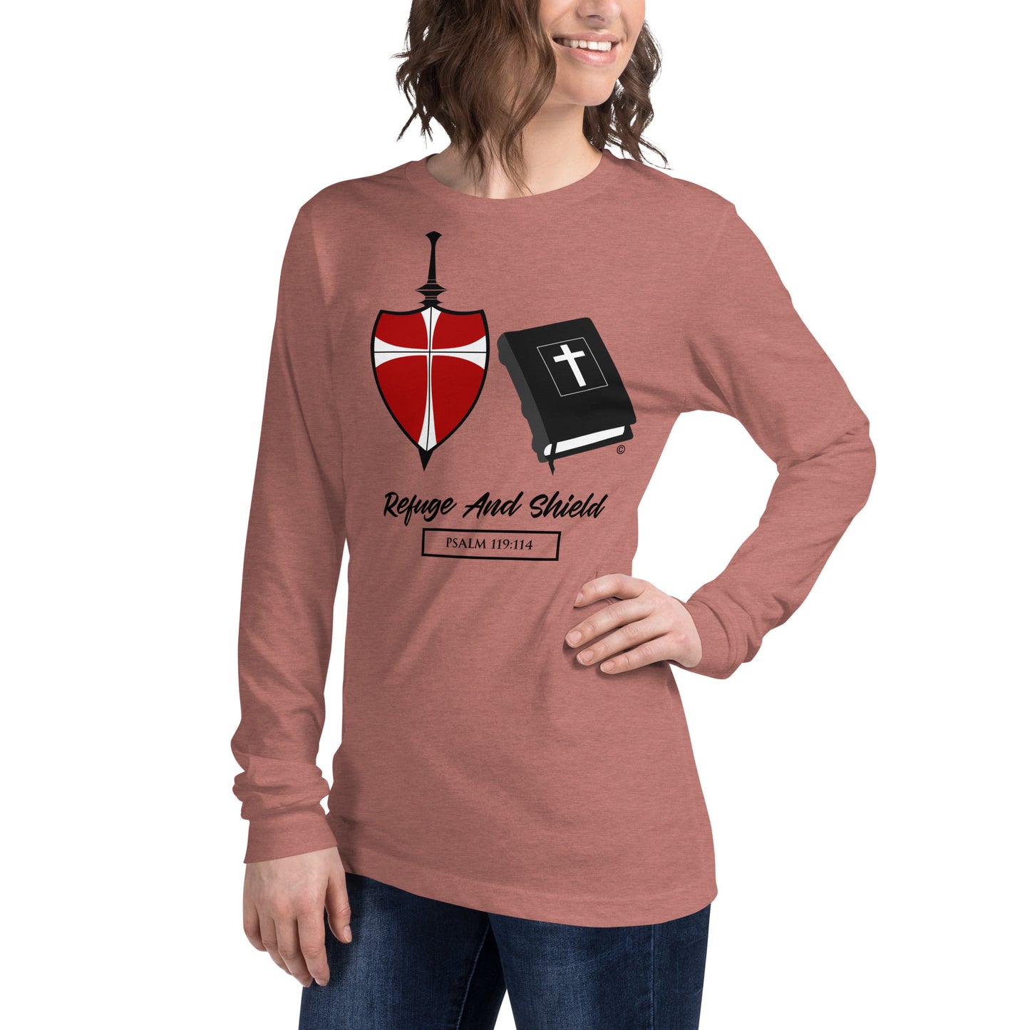 Refuge and Shield Women's Long Sleeve Tee