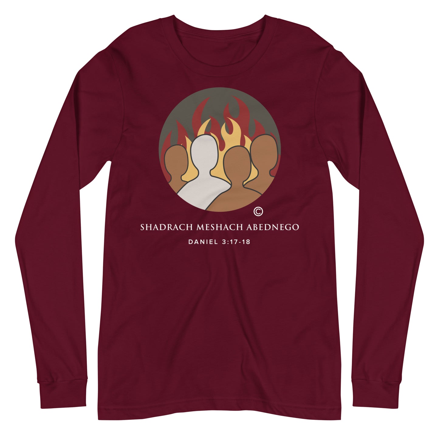 Daniel 3:17-18 Dark-Colored Women Long Sleeve Tee