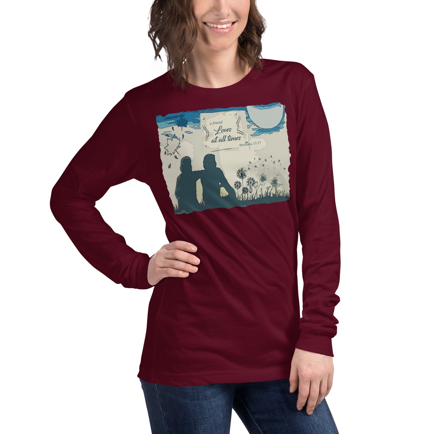 A Friend Loves At All Times Women's Long Sleeve Tee
