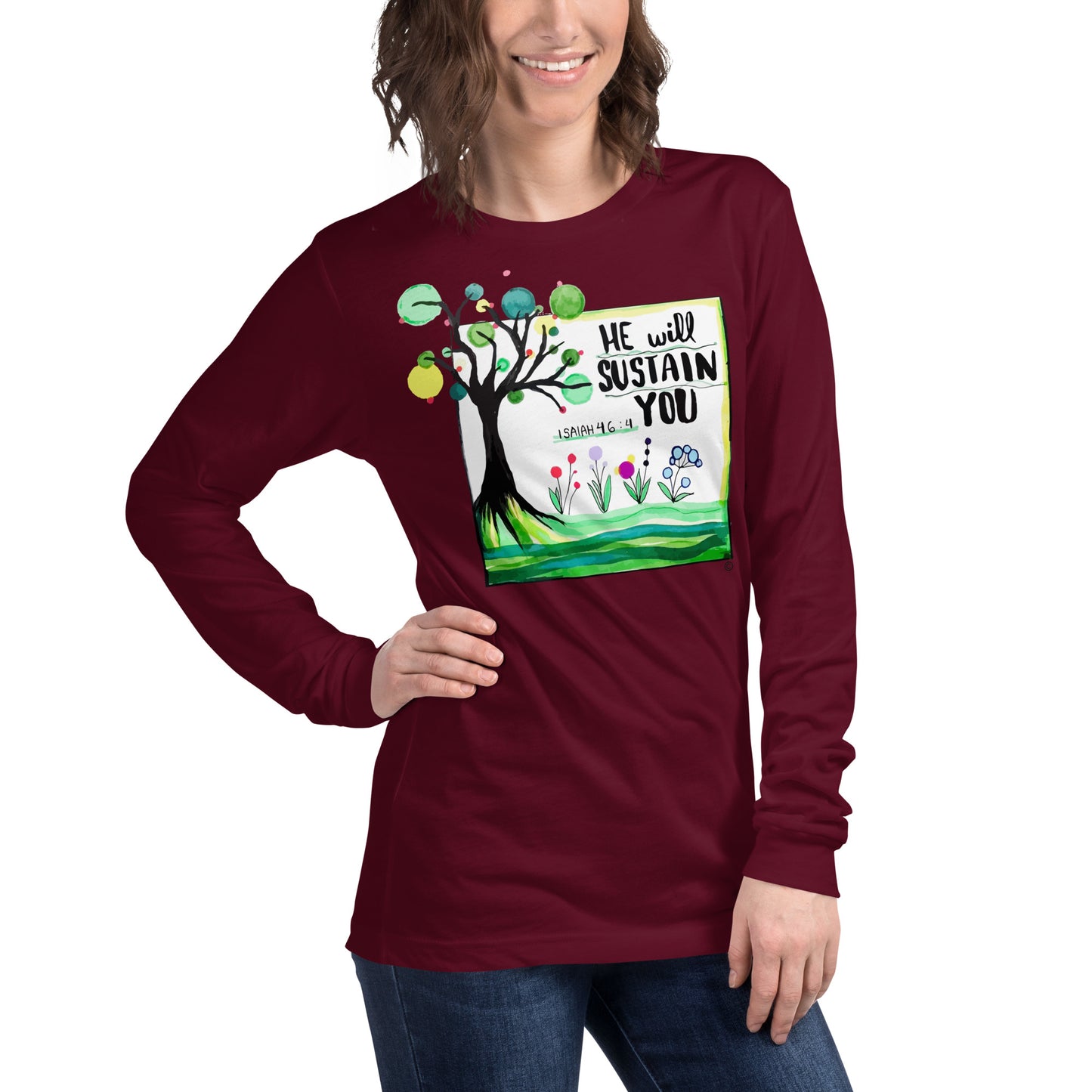 He Will Sustain You Women's Long Sleeve Tee