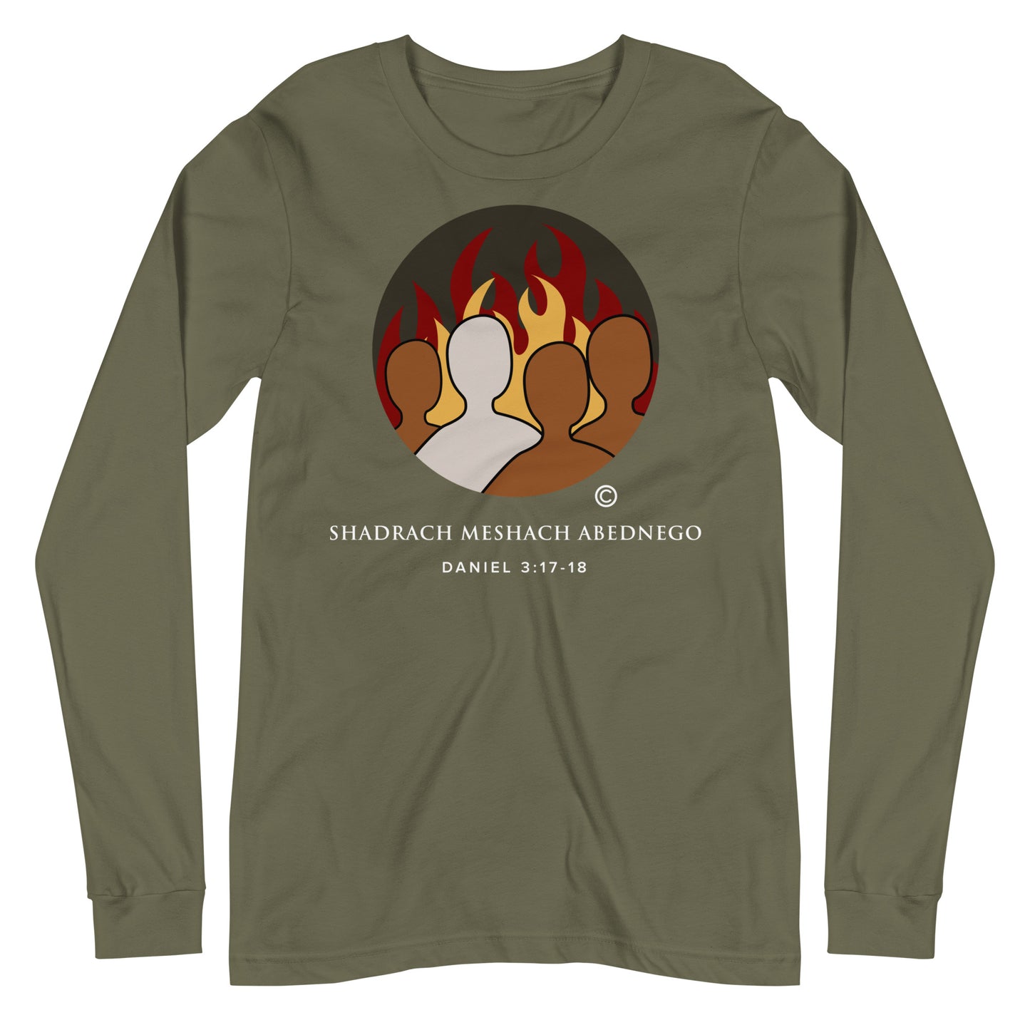 Daniel 3:17-18 Dark-Colored Women Long Sleeve Tee