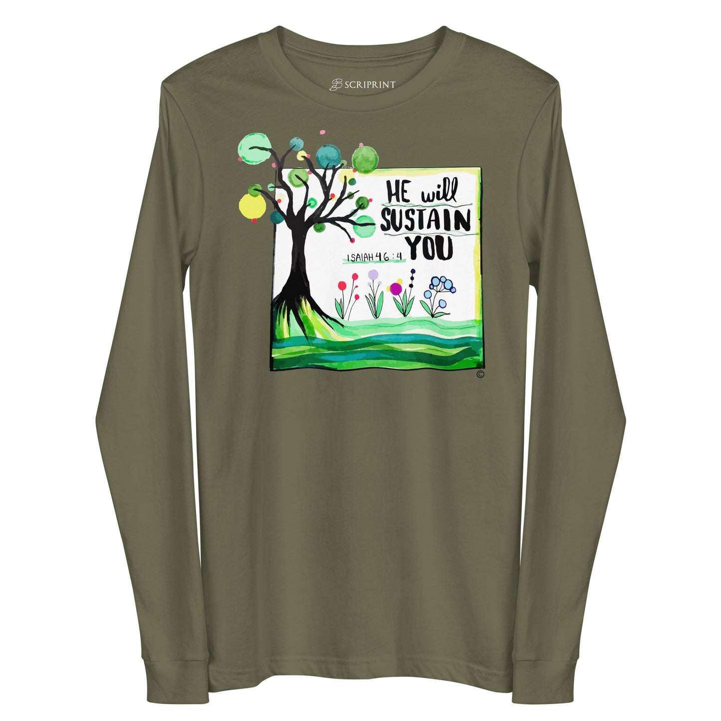 He Will Sustain You Women's Long Sleeve Tee