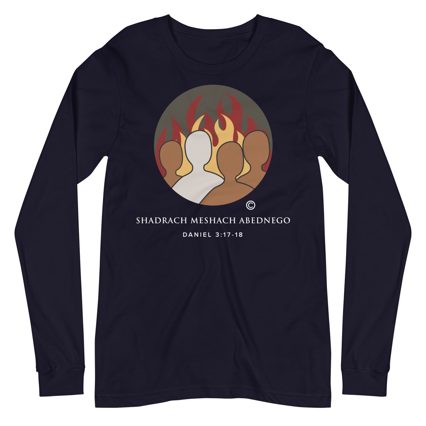 Daniel 3:17-18 Dark-Colored Women Long Sleeve Tee