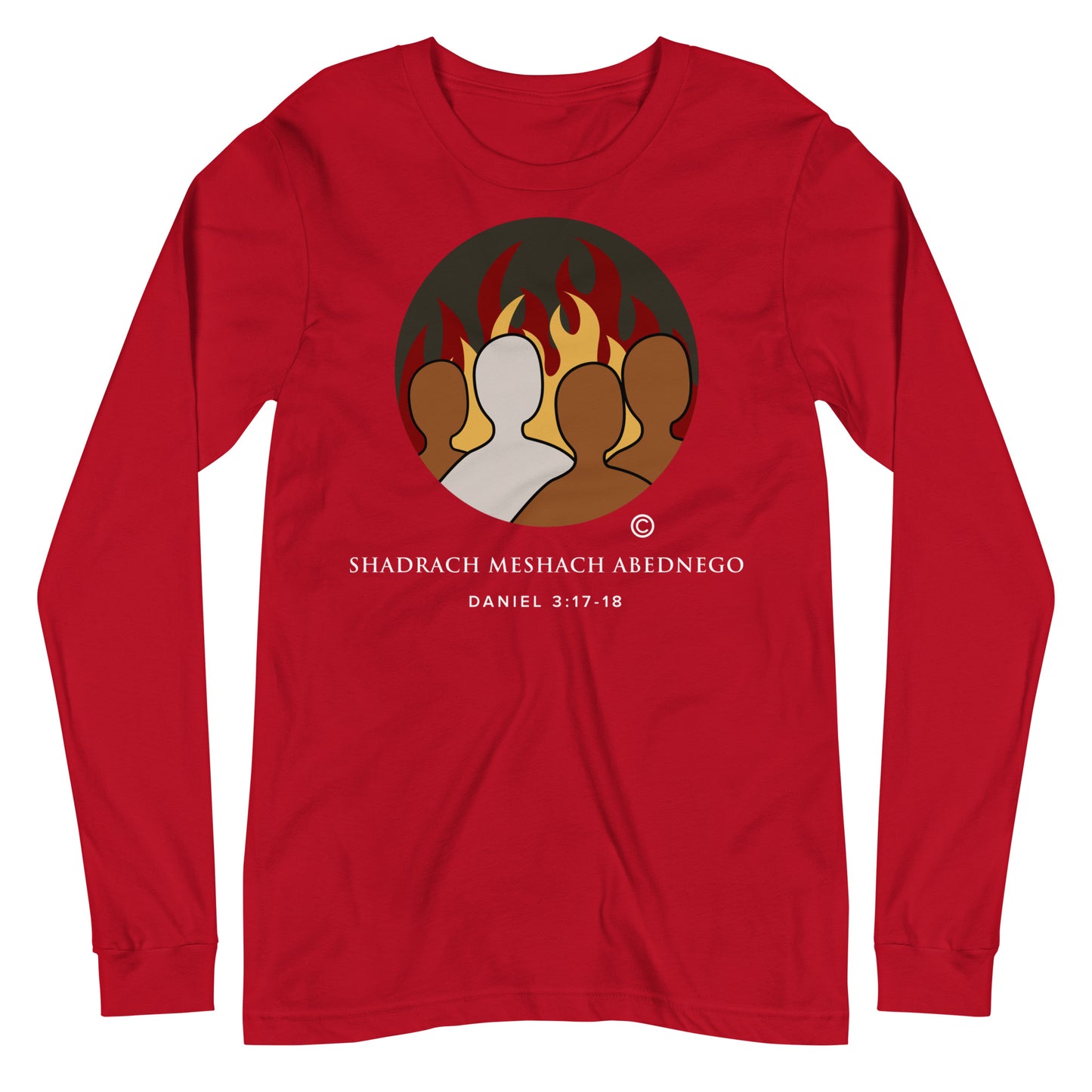 Daniel 3:17-18 Dark-Colored Women Long Sleeve Tee