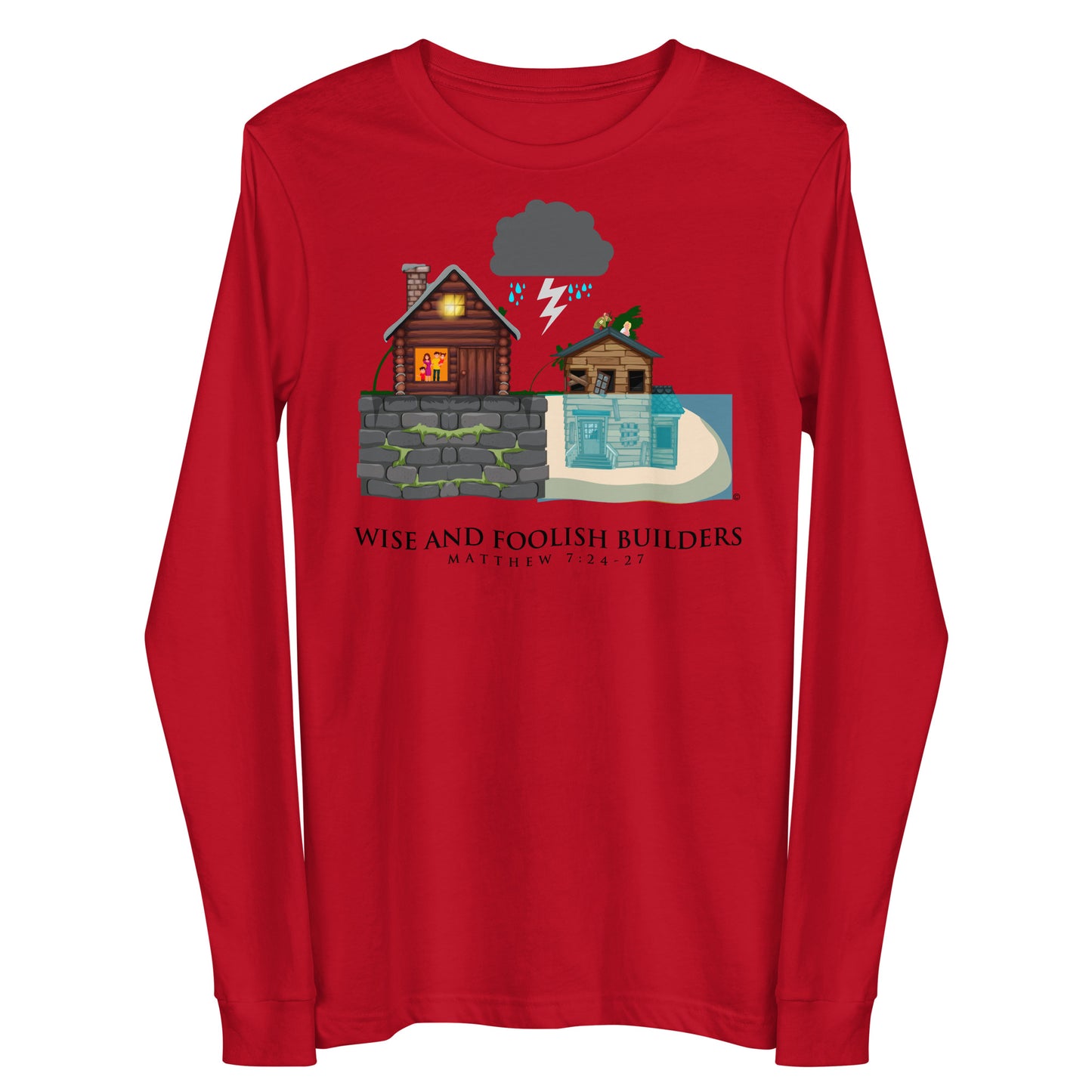 Wise and Foolish Builders Women's Long Sleeve Tee