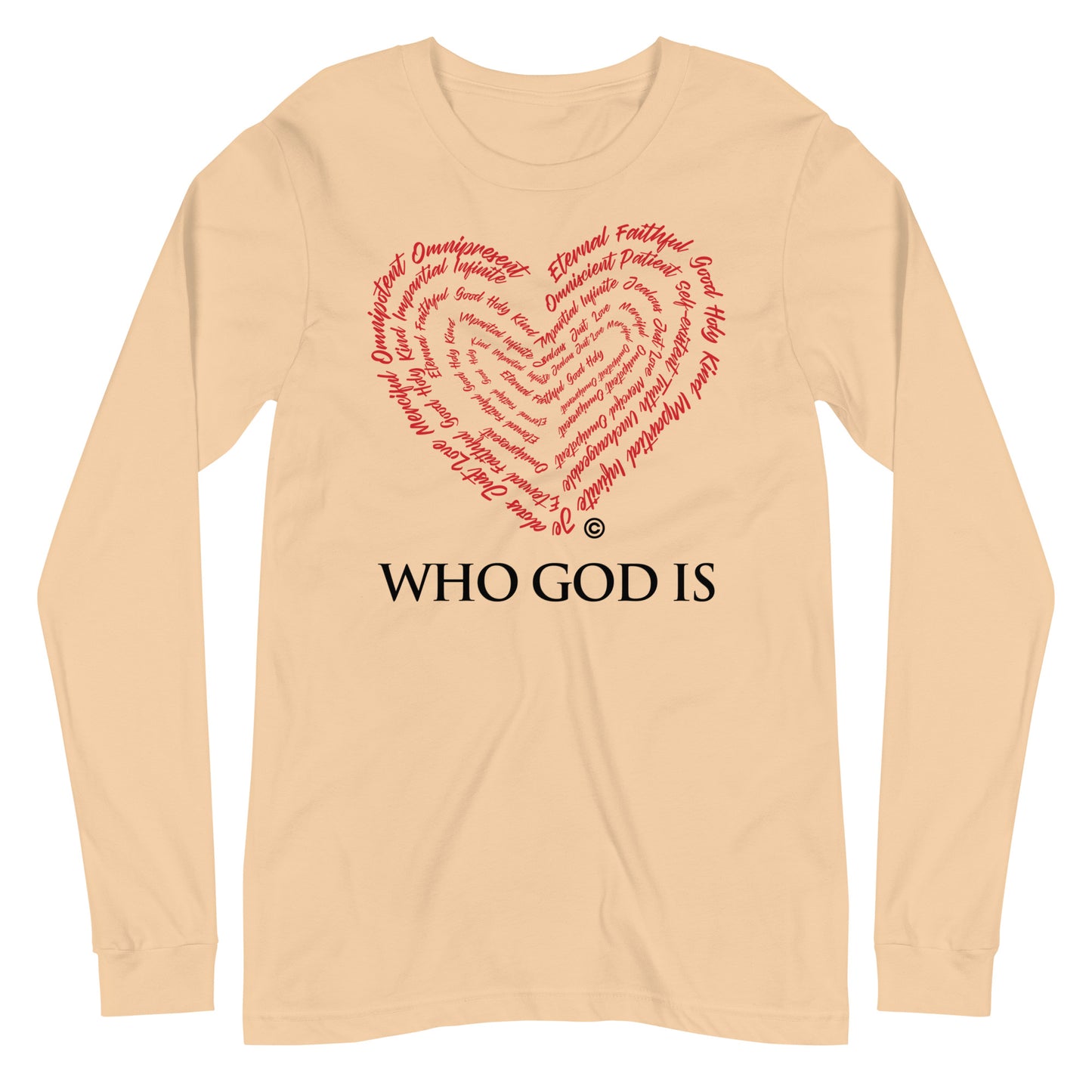 Who God Is Women's Long Sleeve Tee