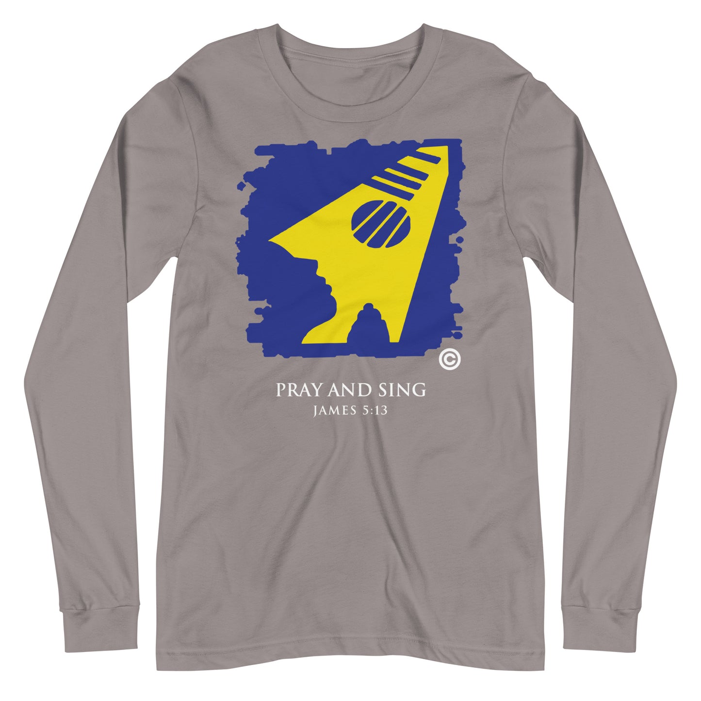 Pray and Sing Dark-Colored Women Long Sleeve Tee