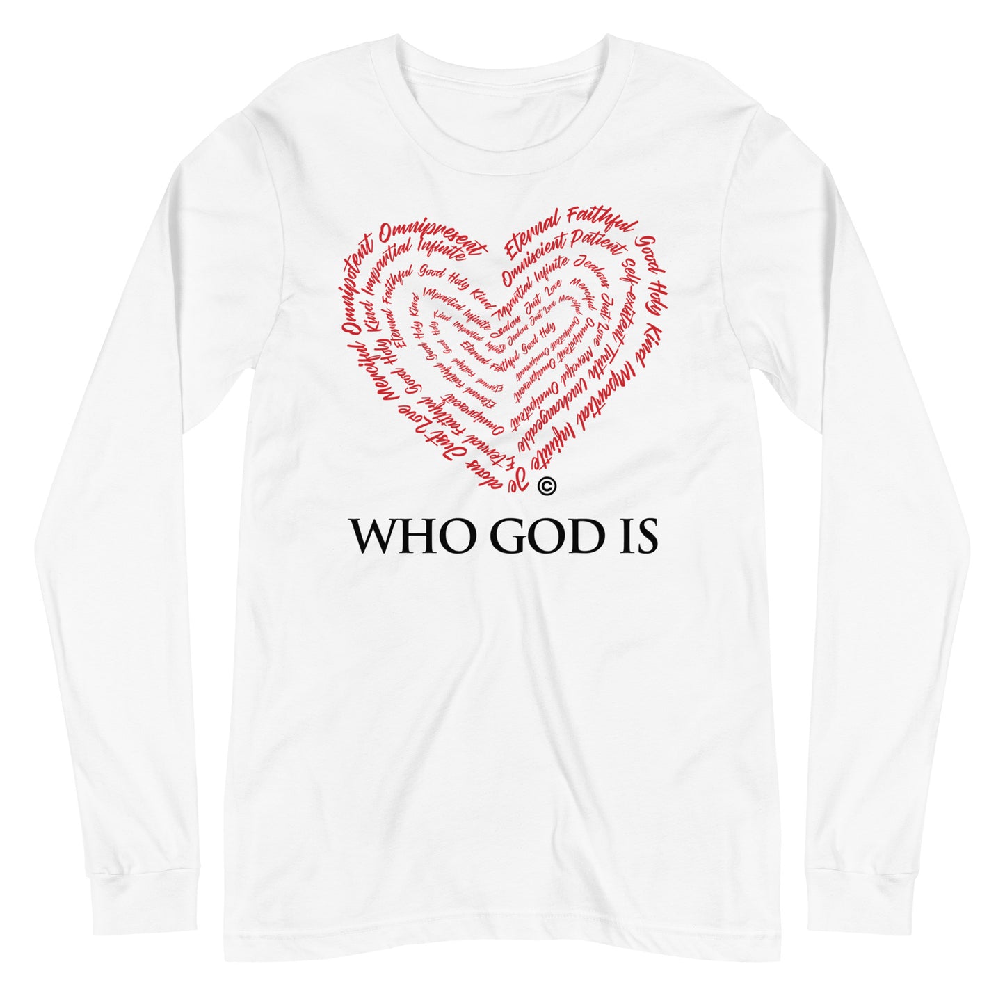 Who God Is Women's Long Sleeve Tee