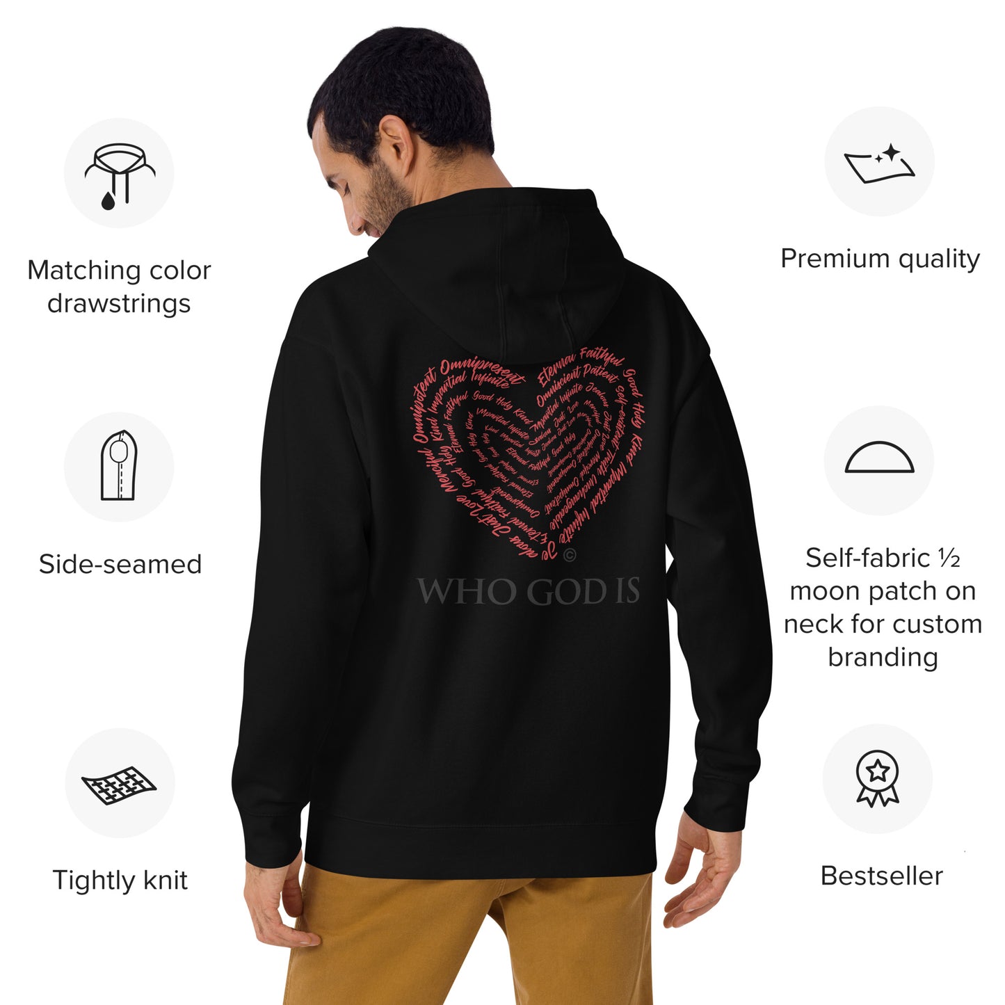 Who God Is Dark-Colored Unisex Hoodie