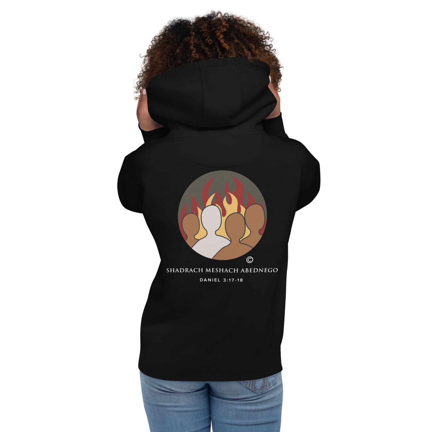 Daniel 3:17-18 Dark-Colored Women Hoodie