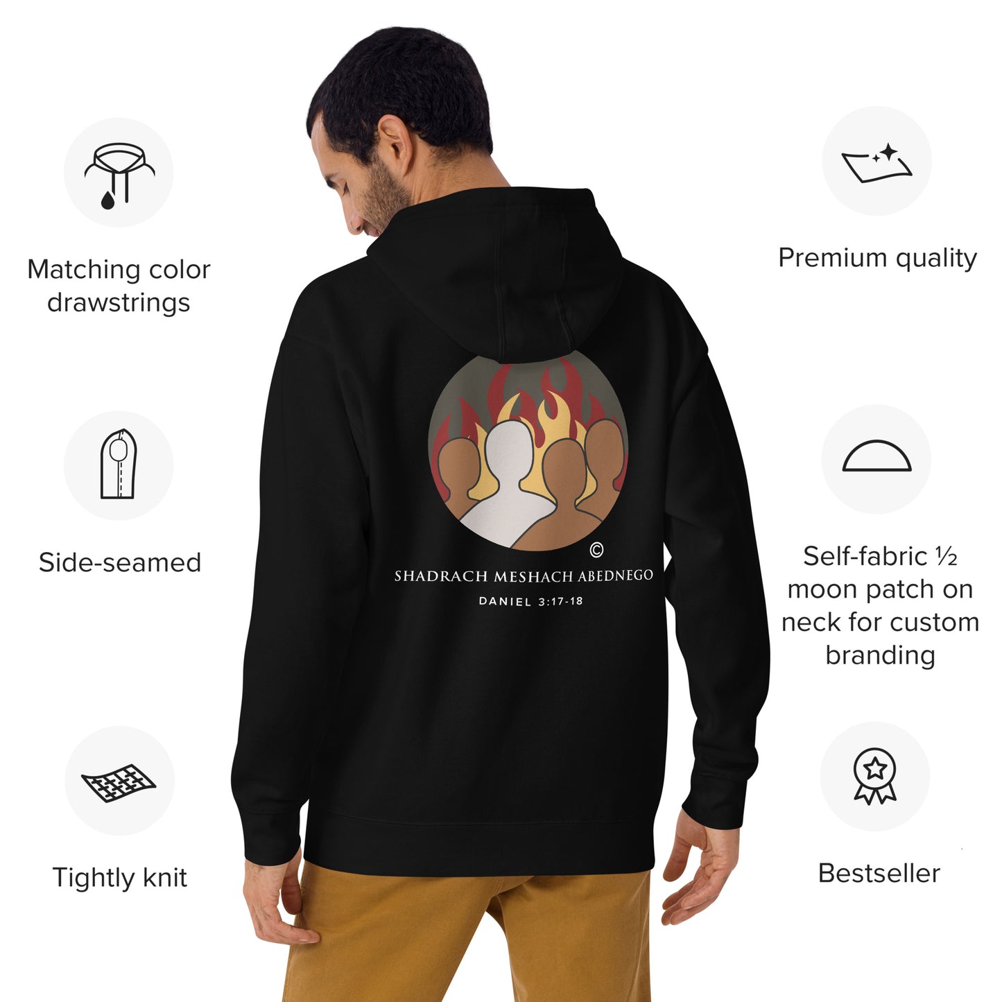 Daniel 3:17-18 Dark-Colored Women Hoodie