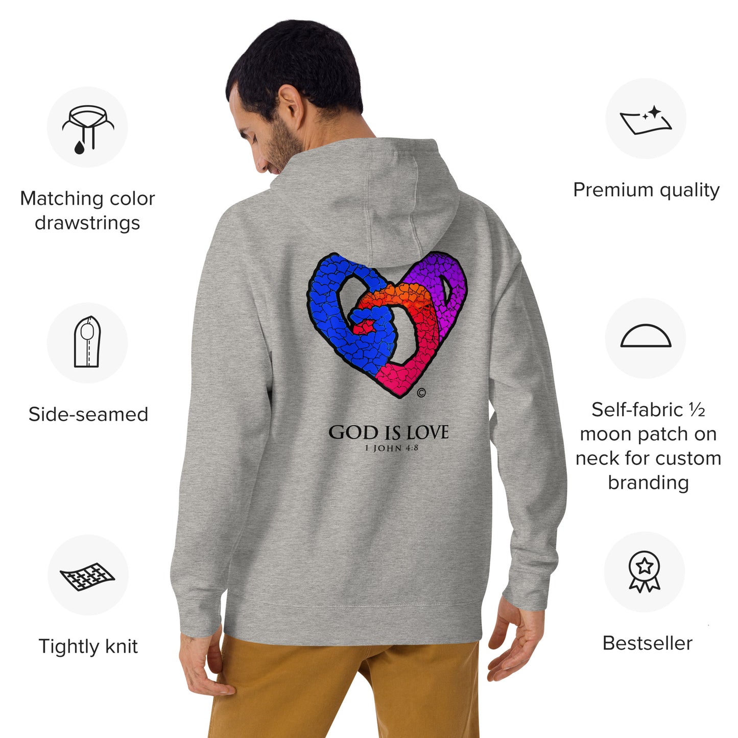 God is Love Men's Hoodie