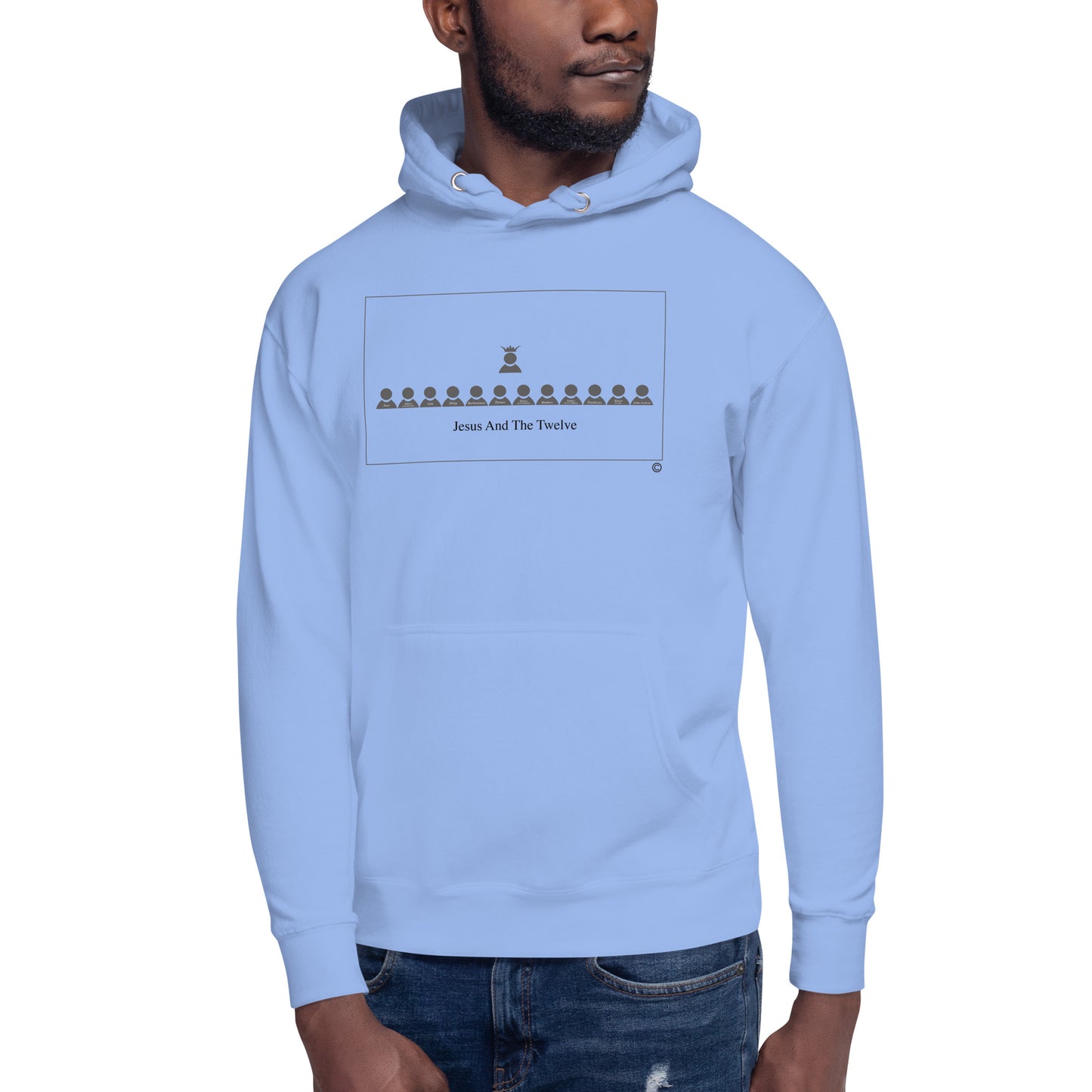 Jesus and the Twelve Men's Hoodie