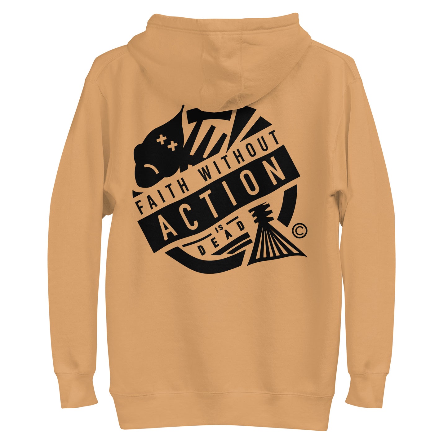 Faith Without Action Men's Hoodie