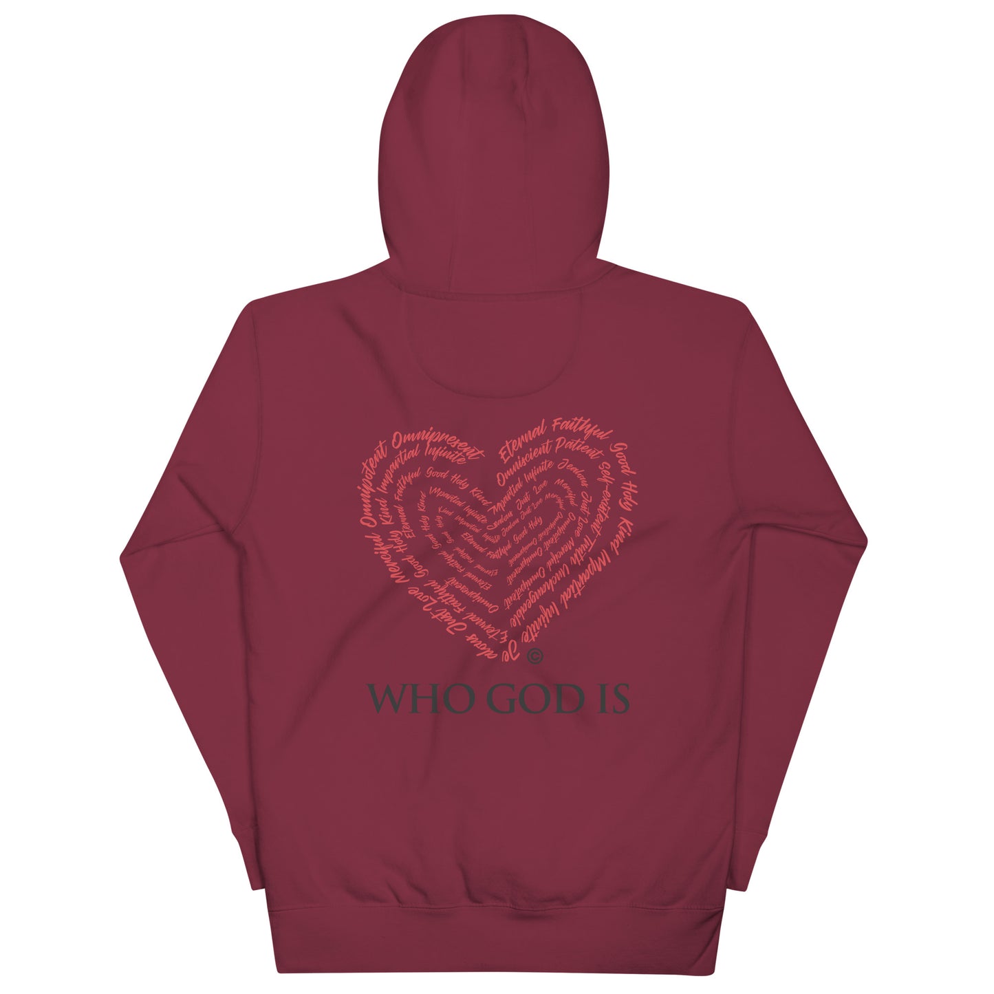 Who God Is Dark-Colored Unisex Hoodie