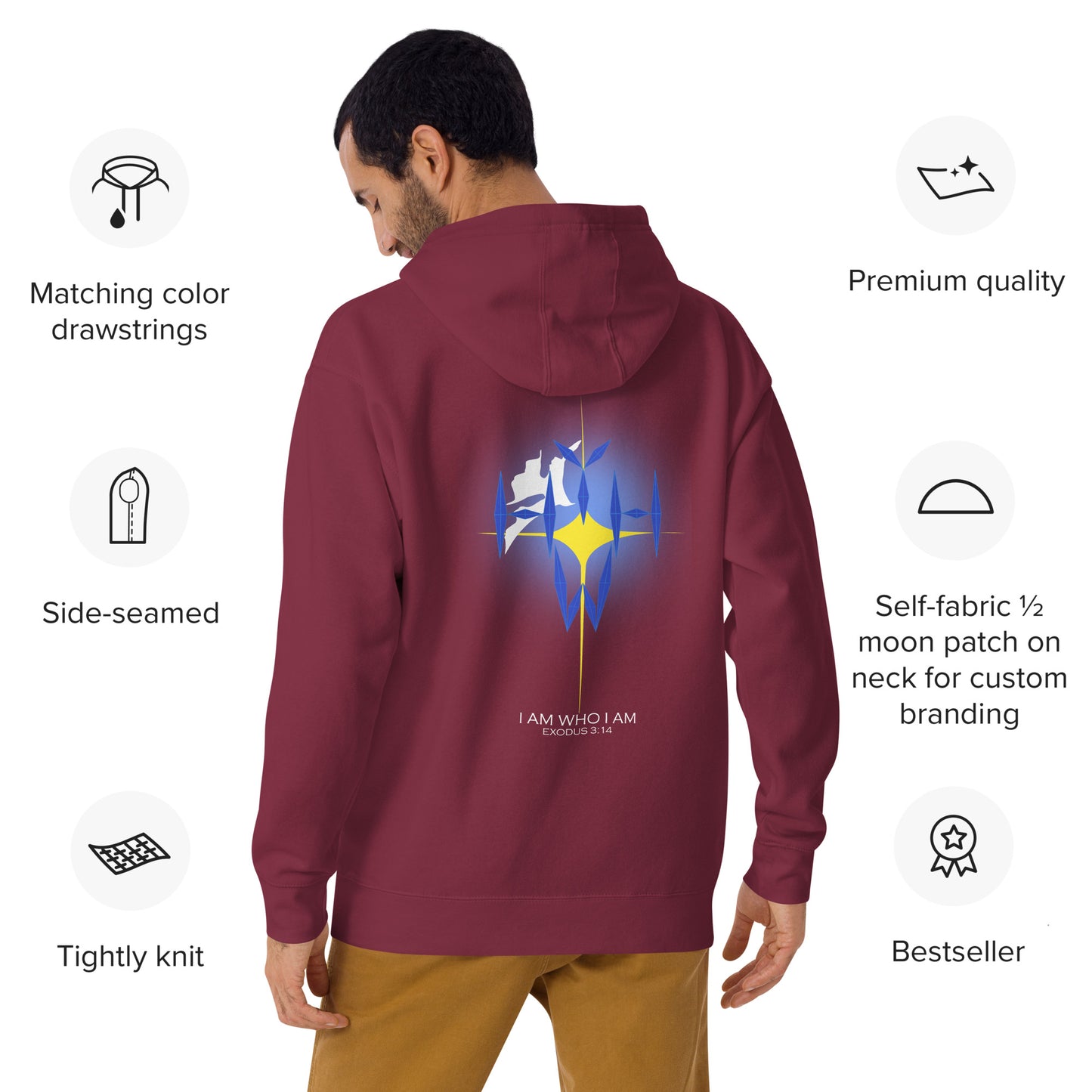 I Am Who I Am Dark-Colored Unisex Hoodie
