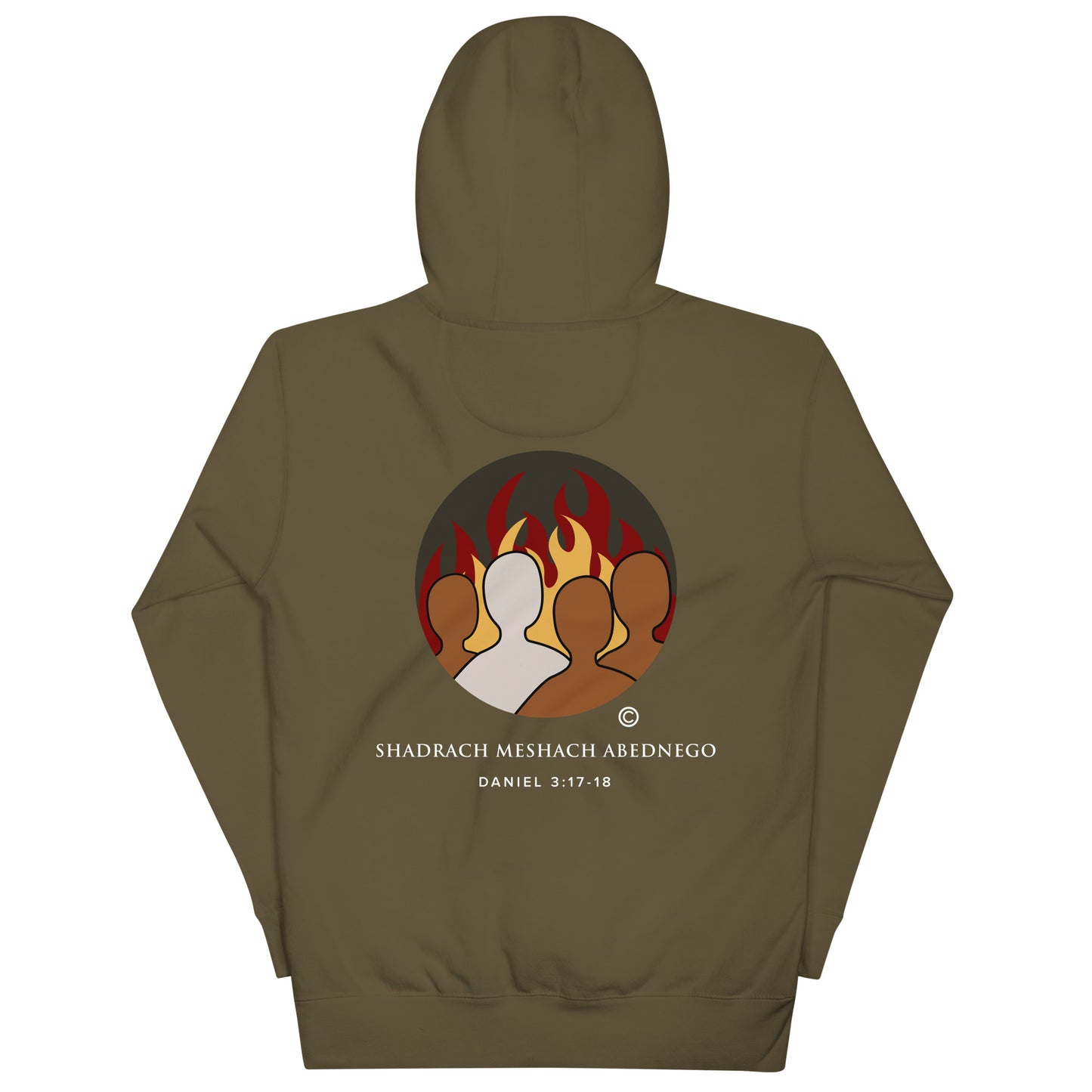 Daniel 3:17-18 Dark-Colored Women Hoodie