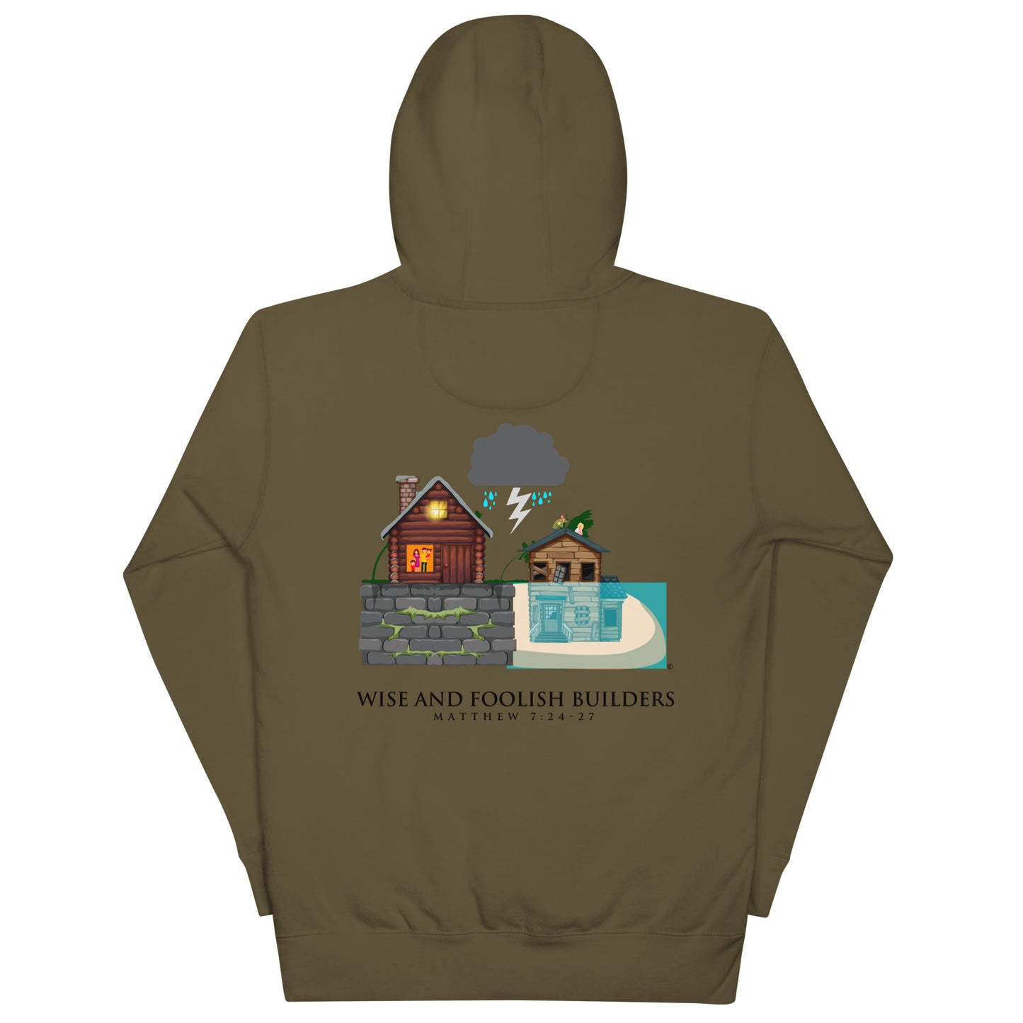 Wise and Foolish Builders Men's Hoodie