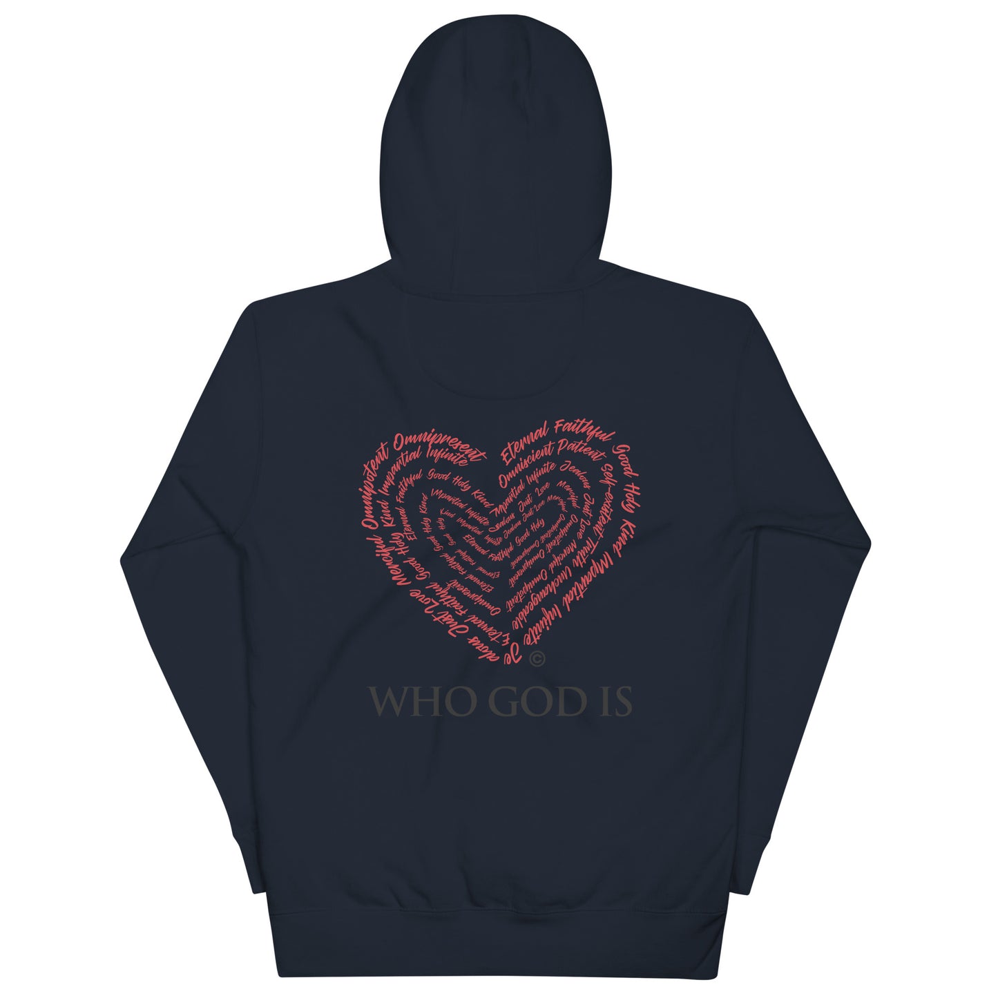 Who God Is Dark-Colored Unisex Hoodie