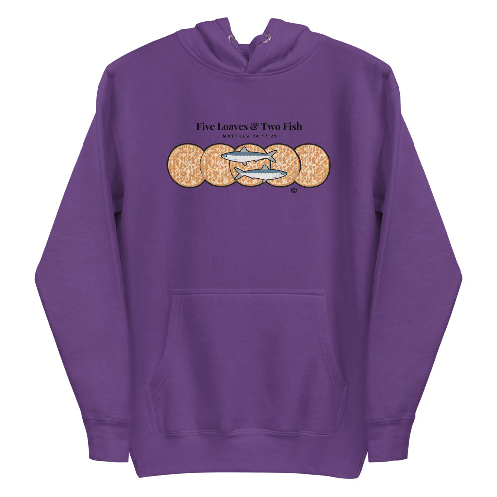 Five Loaves & Two Fish Dark-Colored Unisex Hoodie