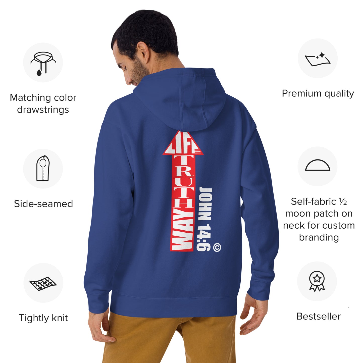Way Truth Life Men's Hoodie